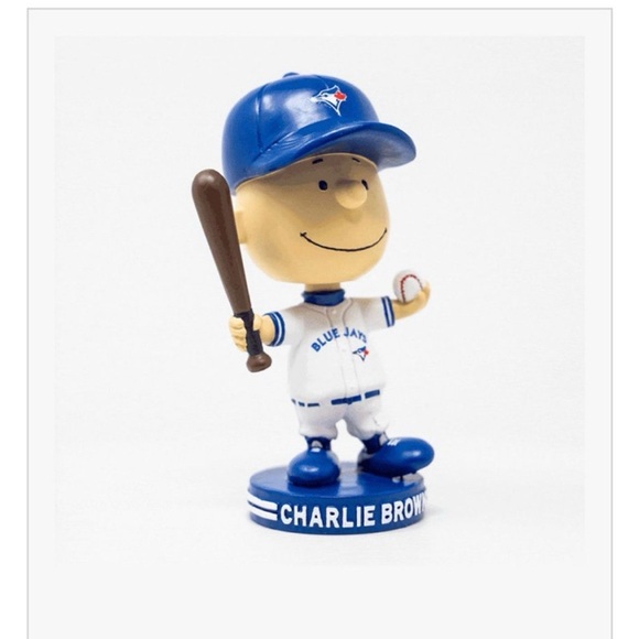 Other - Charlie Brown Blue Jays Bobblehead - BNIB